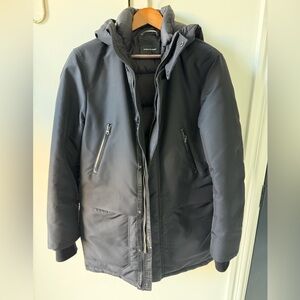 Mackage Down Parka with Leather Trim